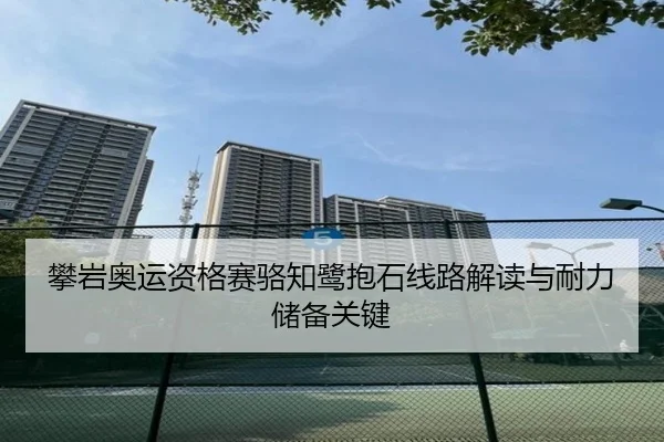 攀岩奥运资格赛骆知鹭抱石线路解读与耐力储备关键